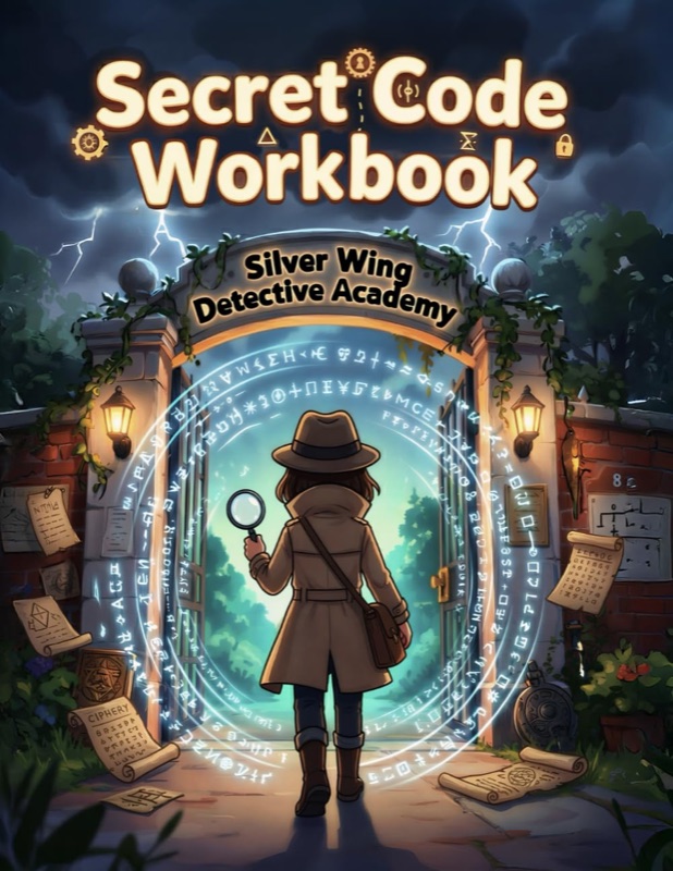 Secret Code Workbook: Silver Wing Detective Academy, book cover