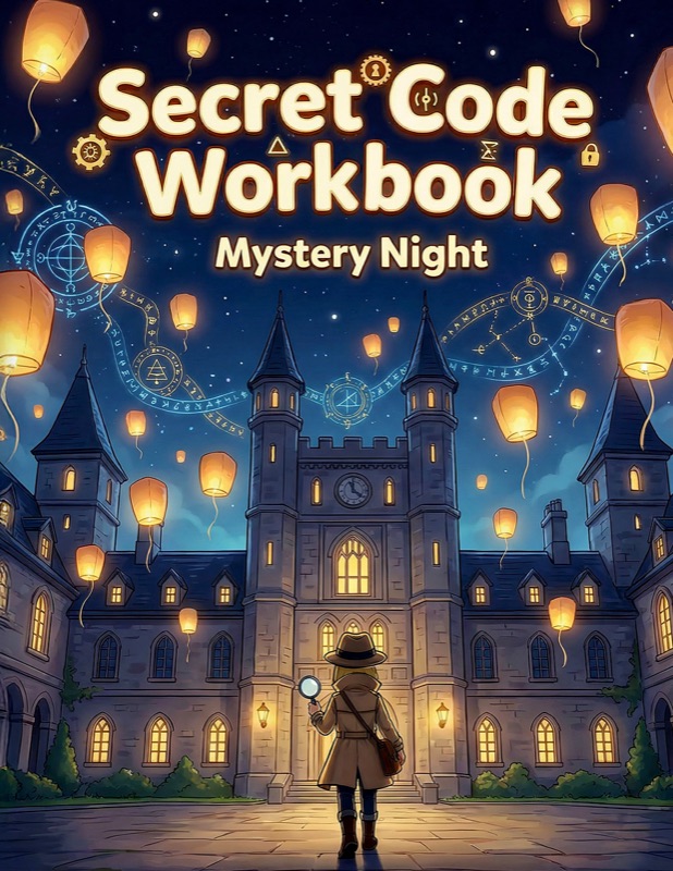 Secret Code Workbook: Mystery Night, book cover